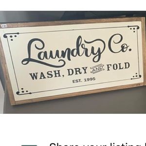 Laundry sign